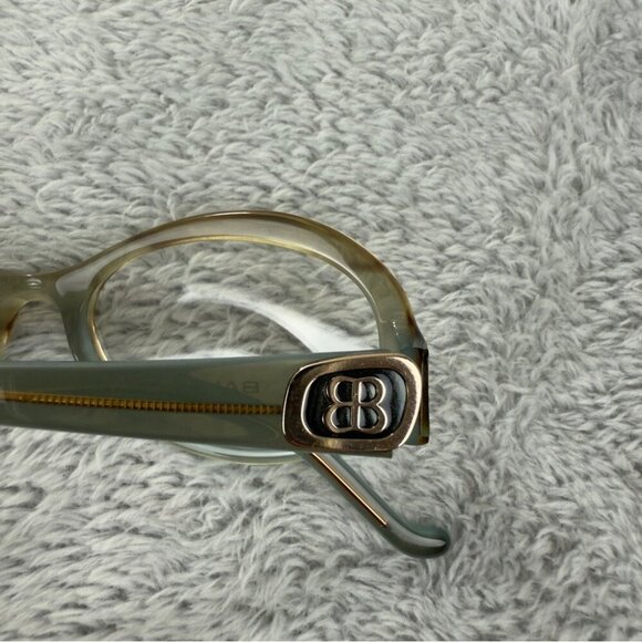 Balenciaga Paris NWT Women Cat Eye Green Glasses Non Prescription BAL 0117 Italy - Picture 14 of 16